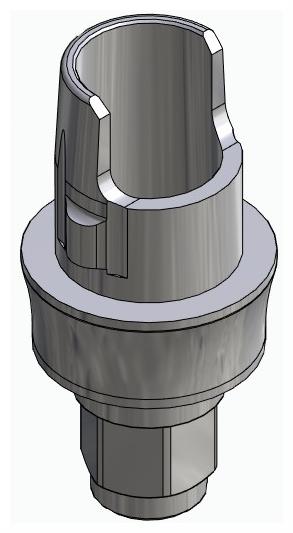 BIONIKA 3I, Flexi base, implant level, positioned, type-A
