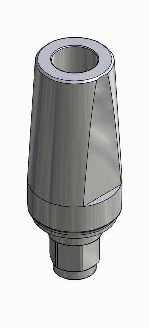 BIONIKA 3I, Narrow abutment, straight, positioned