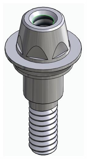BIONIKA 3I, Multi-unit abutment, straight, screwable, narrow, LT2.7