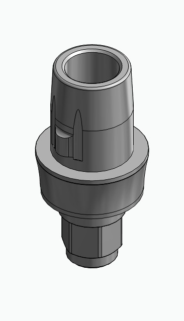 BIONIKA 3I, Titanium base, positioned