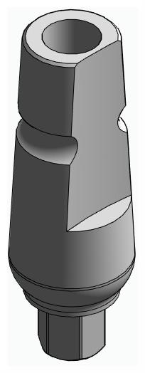 BIONIKA 3I, Universal abutment, straight, IC, positioned