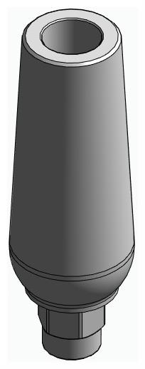 BIONIKA 3I, Universal abutment, straight, positioned