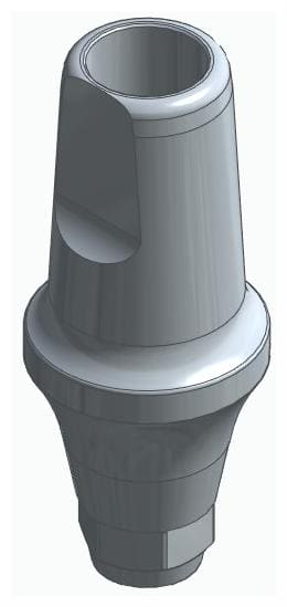 BIONIKA DI UF, Anatomic abutment, straight, positioned