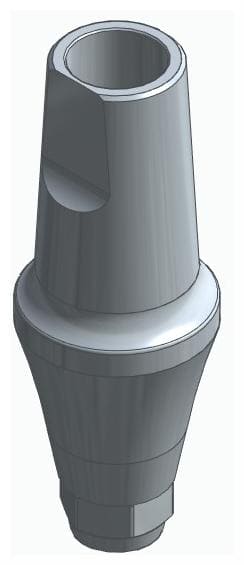 BIONIKA DI UF, Anatomic abutment, straight, positioned