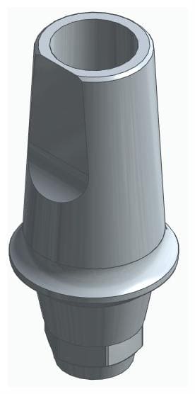 BIONIKA DI UF, Anatomic abutment, straight, positioned
