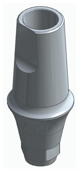 BIONIKA DI UF, Anatomic abutment, straight, positioned