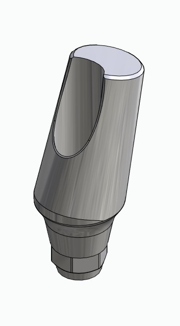 BIONIKA DI UF, Narrow abutment, angled, positioned, type-A