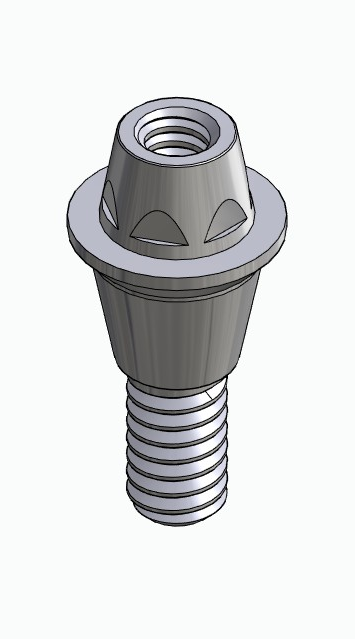 BIONIKA DI UF, Multi-unit abutment, straight, screwable, narrow, LT2.7