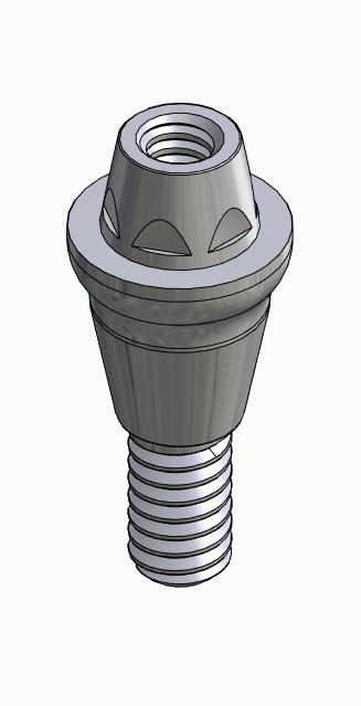 BIONIKA DI UF, Multi-unit abutment, straight, screwable, narrow, LT2.7