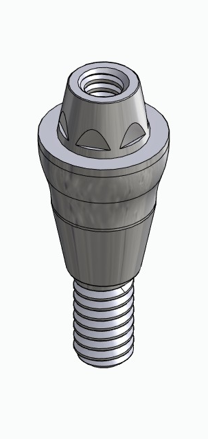 BIONIKA DI UF, Multi-unit abutment, straight, screwable, narrow, LT2.7