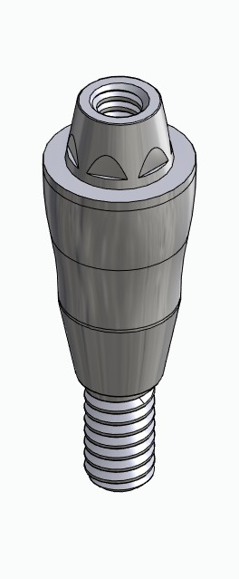 BIONIKA DI UF, Multi-unit abutment, straight, screwable, narrow, LT2.7