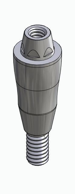 BIONIKA DI UF, Multi-unit abutment, straight, screwable, narrow, LT2.7