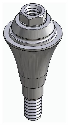BIONIKA DI UF, Multi-unit abutment, straight, screwable, wide, LT2