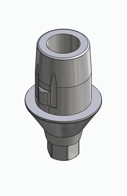 BIONIKA DI UF, Titanium base, positioned