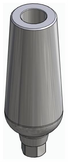 BIONIKA DI UF, Universal abutment, straight, positioned