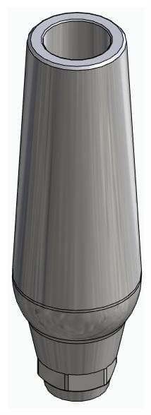 BIONIKA DI UF, Universal abutment, straight, positioned