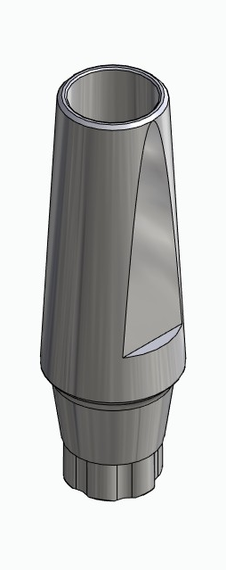 BIONIKA DI SM, Narrow abutment, straight, positioned