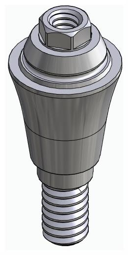 BIONIKA DI SM, Multi-unit abutment, straight, screwable, wide, LT2