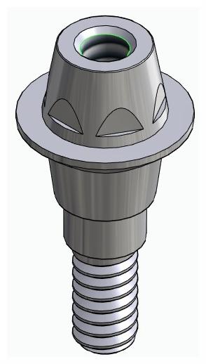 BIONIKA iSy, Multi-unit abutment, straight, screwable, narrow, LT2.7
