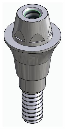 BIONIKA iSy, Multi-unit abutment, straight, screwable, narrow, LT2.7
