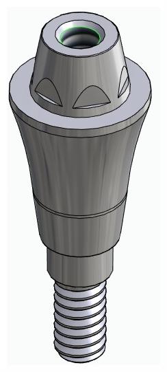 BIONIKA iSy, Multi-unit abutment, straight, screwable, narrow, LT2.7