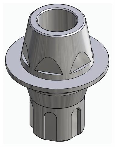 BIONIKA SCANDREA, Multi-unit abutment, straight with through screw, positioned, narrow, LT2.7