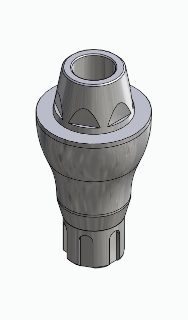BIONIKA SCANDREA, Multi-unit abutment, straight with through screw, positioned, narrow, LT2.7
