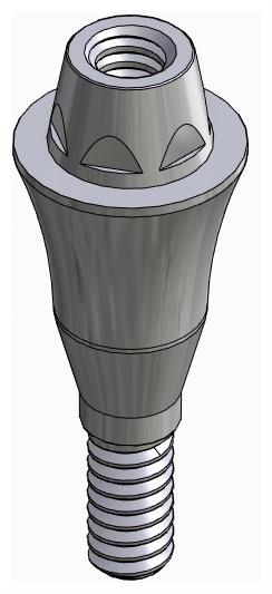 BIONIKA SCANDREA, Multi-unit abutment, straight, screwable, narrow, LT2.7