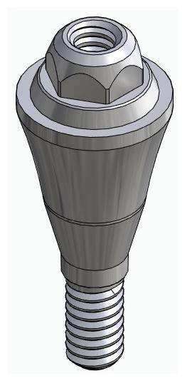 BIONIKA SCANDREA, Multi-unit abutment, straight, screwable, wide, LT2
