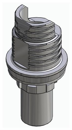 BIONIKA UP, Flexi base, implant level, positioned, type-A