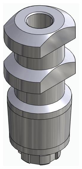 BIONIKA UP, Impression coping for open tray, uniform, positioned