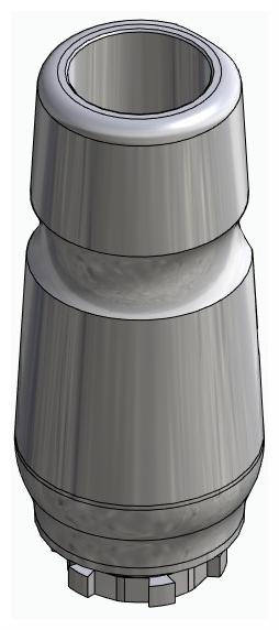 BIONIKA UP, Universal abutment, straight, IC, positioned
