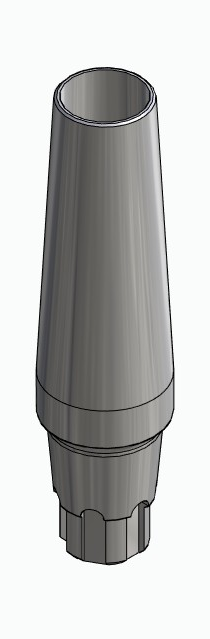 BIONIKA KT, Narrow abutment, straight, positioned