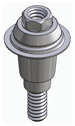 BIONIKA KT, Multi-unit abutment, straight, screwable, wide, LT2
