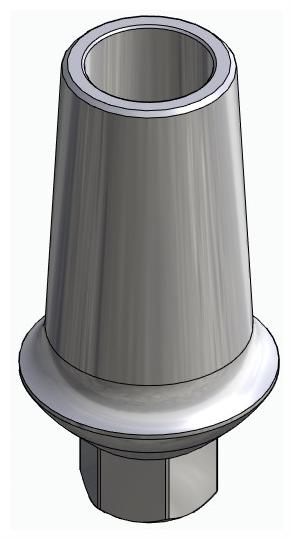 BIONIKA SD, Anatomic abutment, straight, positioned