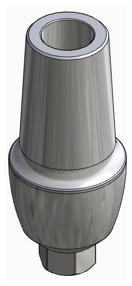 BIONIKA SD, Anatomic abutment, straight, positioned