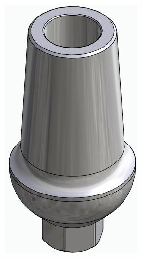 BIONIKA SD, Anatomic abutment, straight, positioned