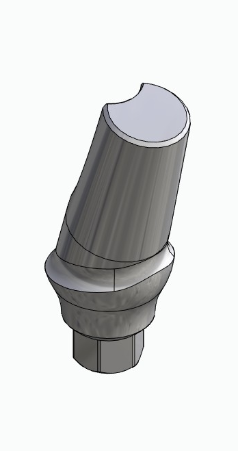 BIONIKA SD, Anatomic abutment, angled, 15°, positioned, type-B
