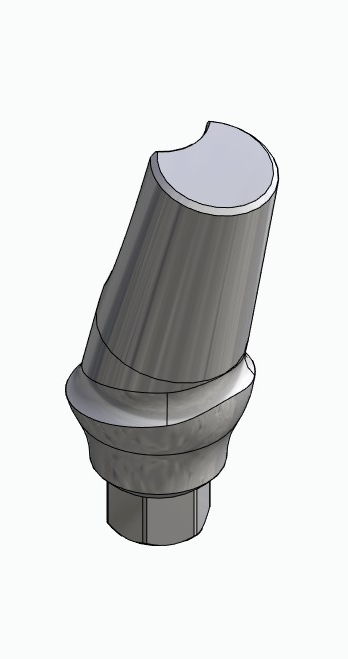 BIONIKA SD, Anatomic abutment, angled, 15°, positioned, type-B