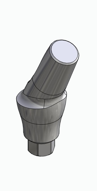 BIONIKA SD, Anatomic abutment, angled, 25°, positioned, type-B