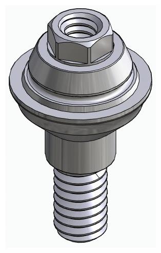 BIONIKA SD, Multi-unit abutment, straight, screwable, wide, LT2