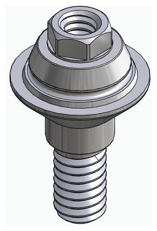 BIONIKA SD, Multi-unit abutment, straight, screwable, wide, LT2