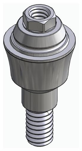 BIONIKA SD, Multi-unit abutment, straight, screwable, wide, LT2