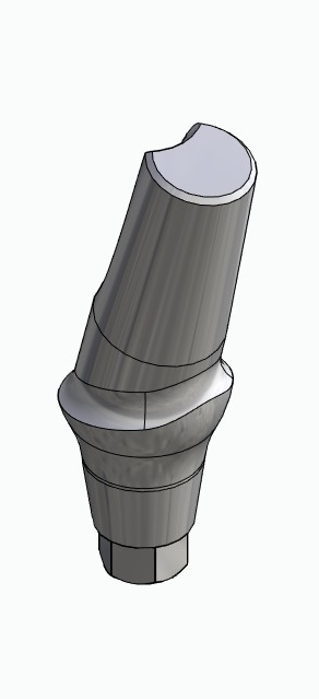 BIONIKA ND, Anatomic abutment, angled, 15°, positioned, type-A