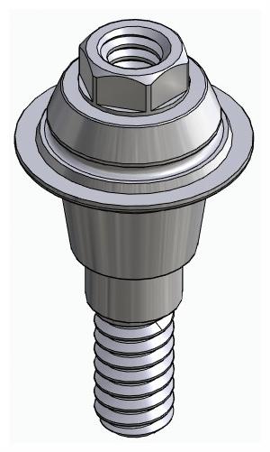 BIONIKA ND, Multi-unit abutment, straight, screwable, wide, LT2