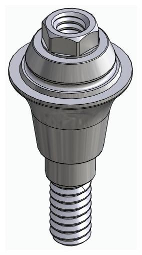 BIONIKA ND, Multi-unit abutment, straight, screwable, wide, LT2