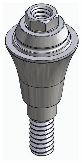 BIONIKA ND, Multi-unit abutment, straight, screwable, wide, LT2
