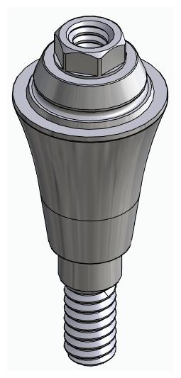 BIONIKA ND, Multi-unit abutment, straight, screwable, wide, LT2