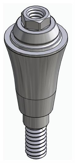 BIONIKA ND, Multi-unit abutment, straight, screwable, wide, LT2