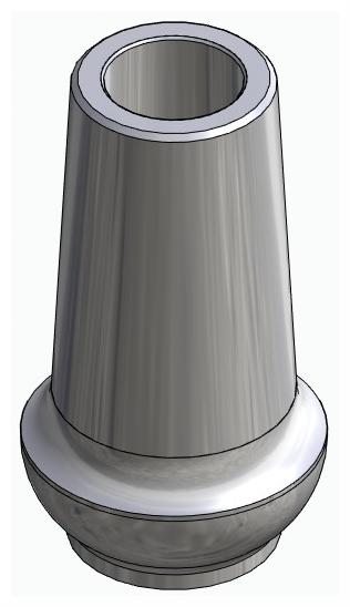 BIONIKA TLX, Anatomic abutment, straight, positioned